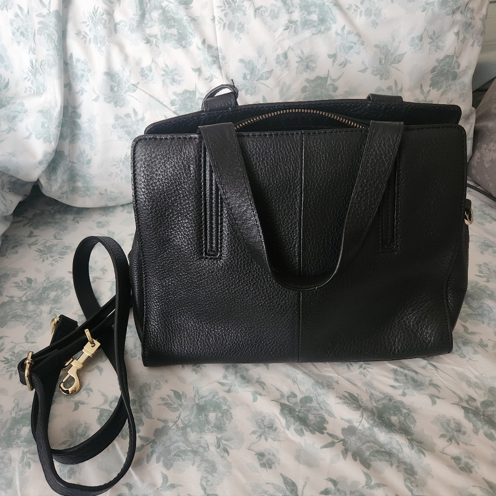 Kate Spade Black Pebbled Leather Satchel - Picture 2 of 3